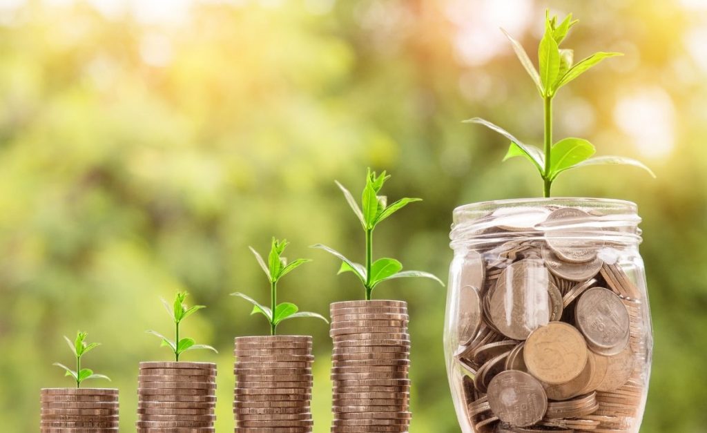 concept image of financial growth