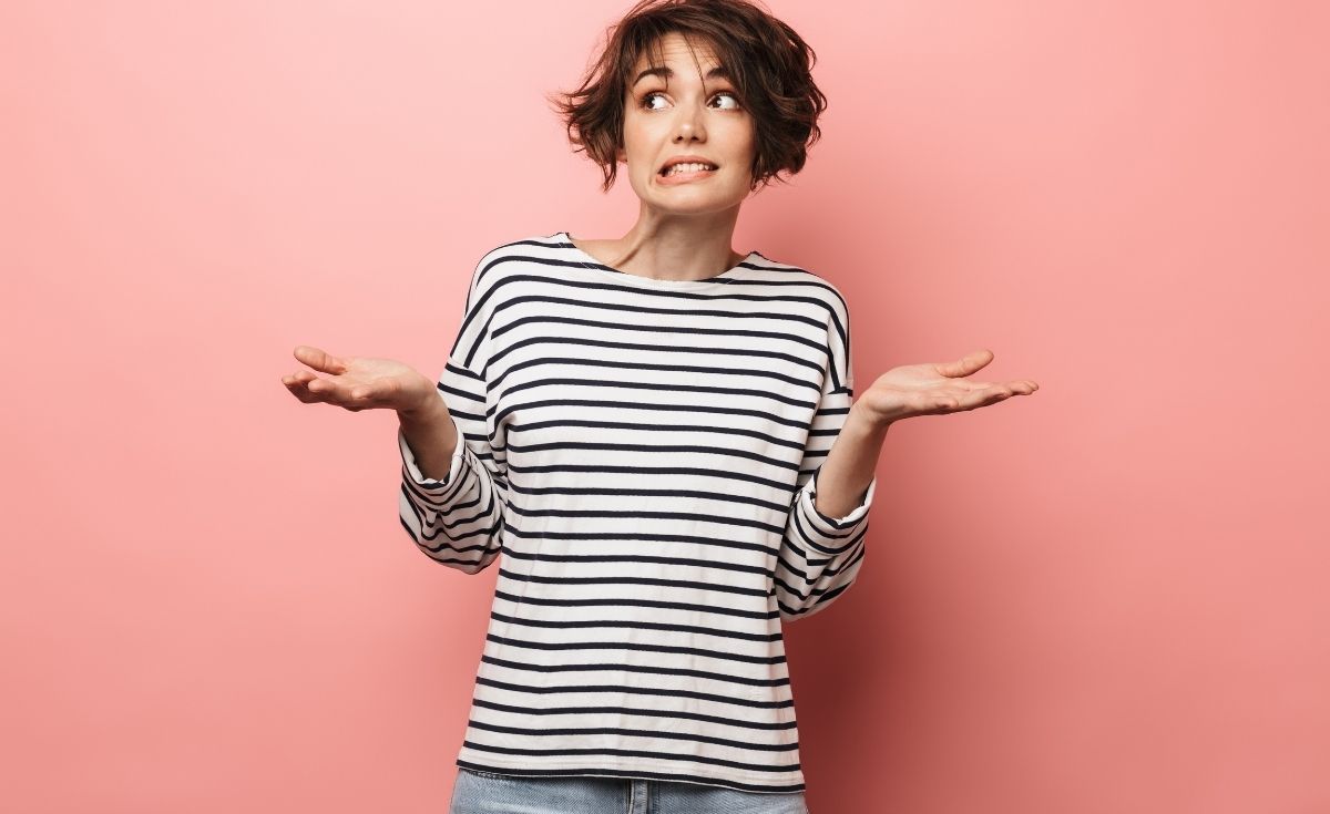photo of a woman without an answer